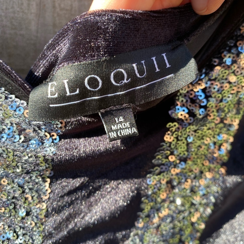 Eloquii EUC Vertical Stripe Column Dress - Picture 3 of 8